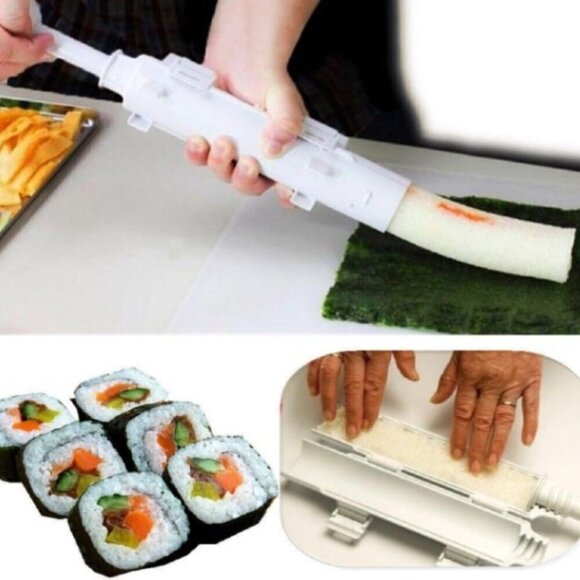 SUSHI DIY MAKER TOOL ROOLER MEAT VEGETALBES BAZOOKA RICE MOLD TOOLS TUBE SHAPE - Picture 4 of 16